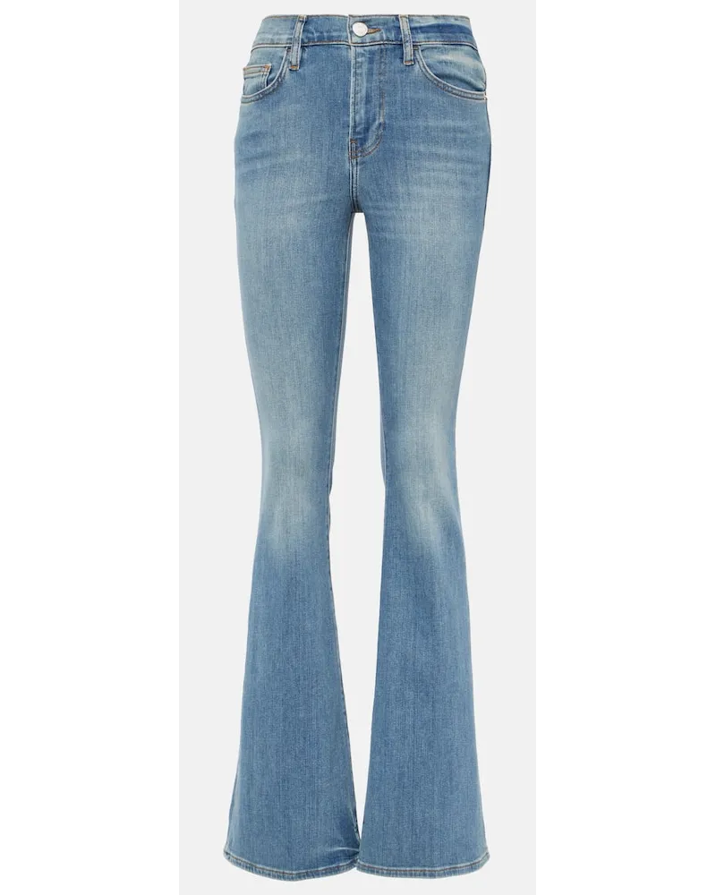 Frame Denim Flared Jeans Le High Flare Blau