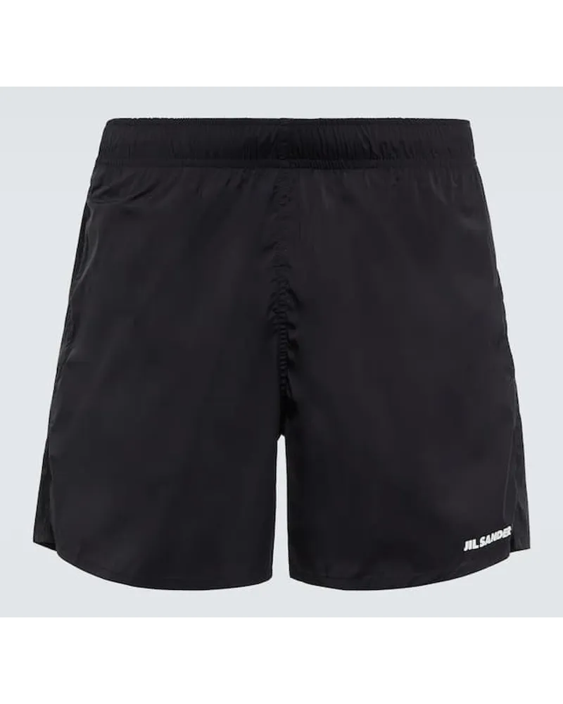 Jil Sander Badeshorts Schwarz