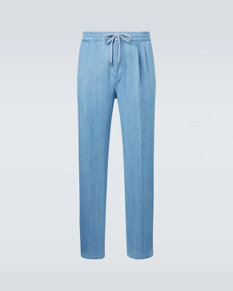 Brunello Cucinelli Straight Jeans Blau
