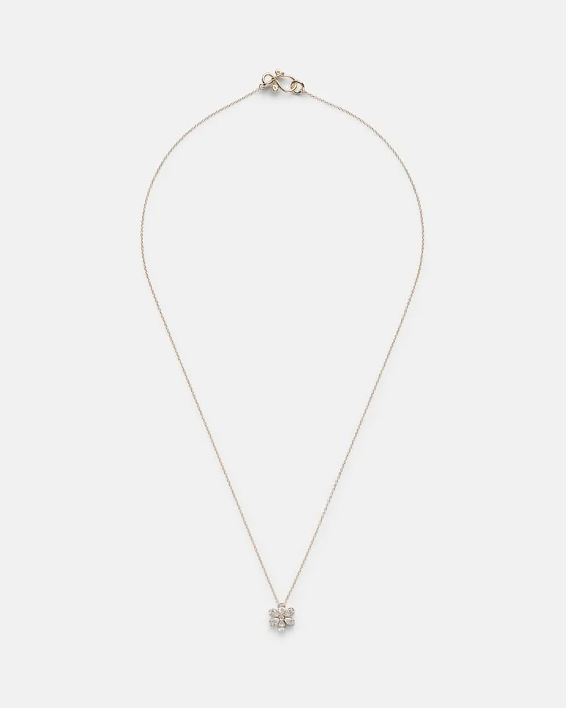 Sophie Bille Brahe Halskette Cosmos Simple aus 18kt Gelbgold mit Diamanten Gold
