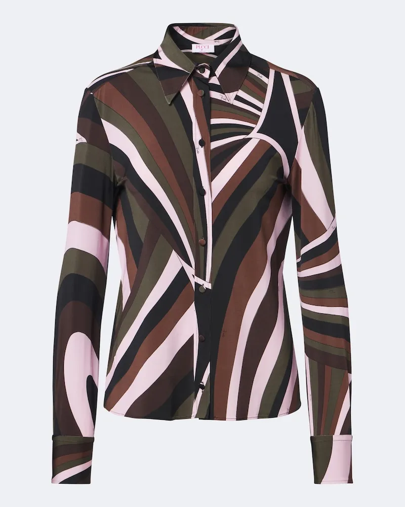 Emilio Pucci Hemd Iride aus Satin Multicolor