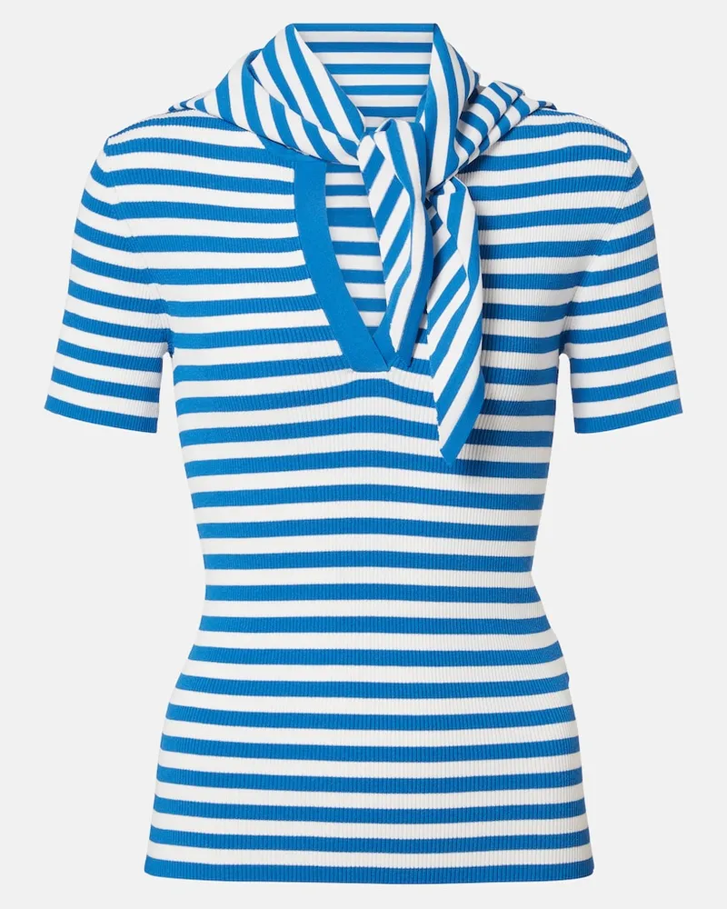 Max Mara Top aus Strick Blau