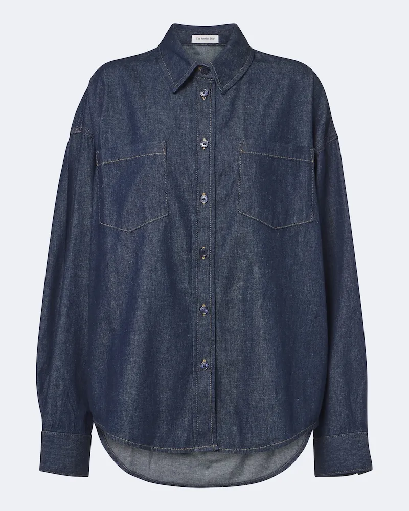 FRANKIE Shop Hemd Deira aus Denim Blau