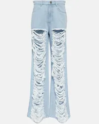 Dion Lee High-Rise Wide-Leg Jeans Blau