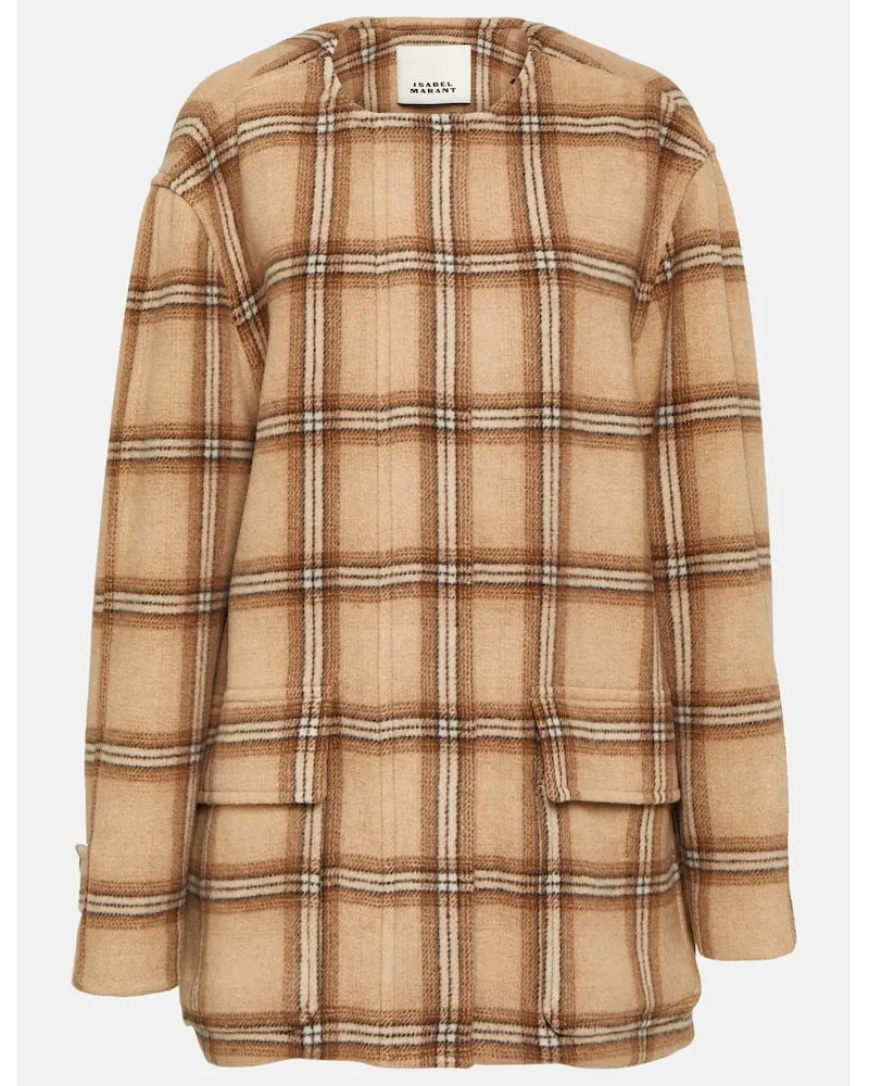 Isabel Marant Jacke aus einem Wollgemisch Braun