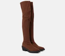 Overknee-Stiefel Tenny aus Veloursleder