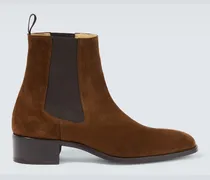 Ankle Boots aus Veloursleder
