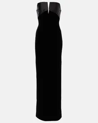 Roland Mouret Robe aus Samt Schwarz