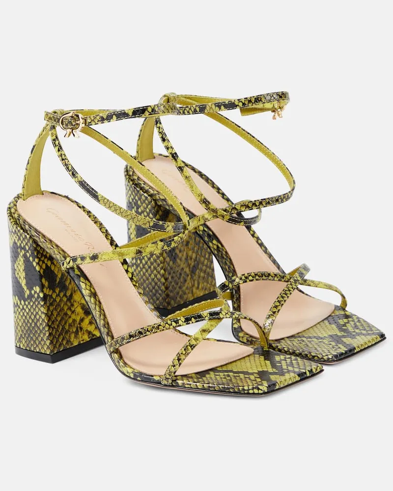 Gianvito Rossi Sandalen aus Leder Grün