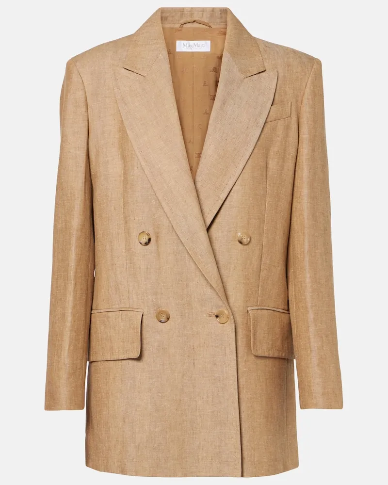 Max Mara Blazer aus Leinen Braun
