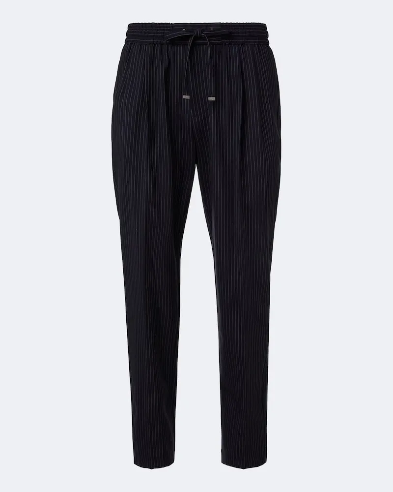 Dolce & Gabbana Hose aus einem Wollgemisch Blau