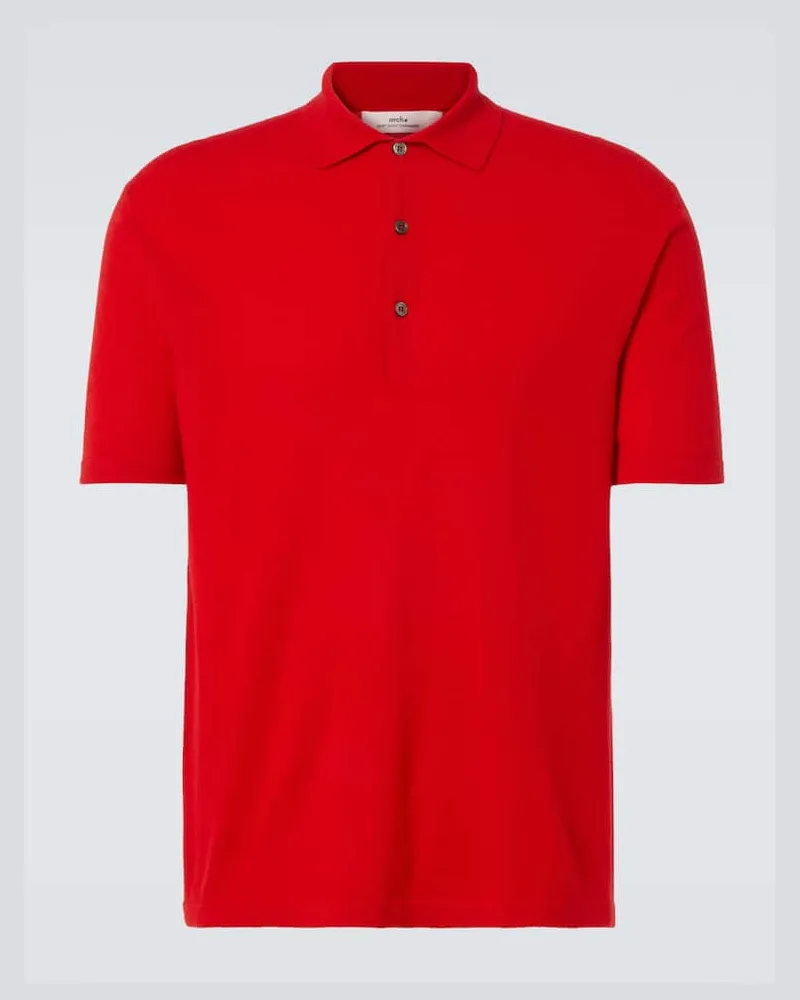 arch4 Polopullover Mr Rochester aus Kaschmir Rot