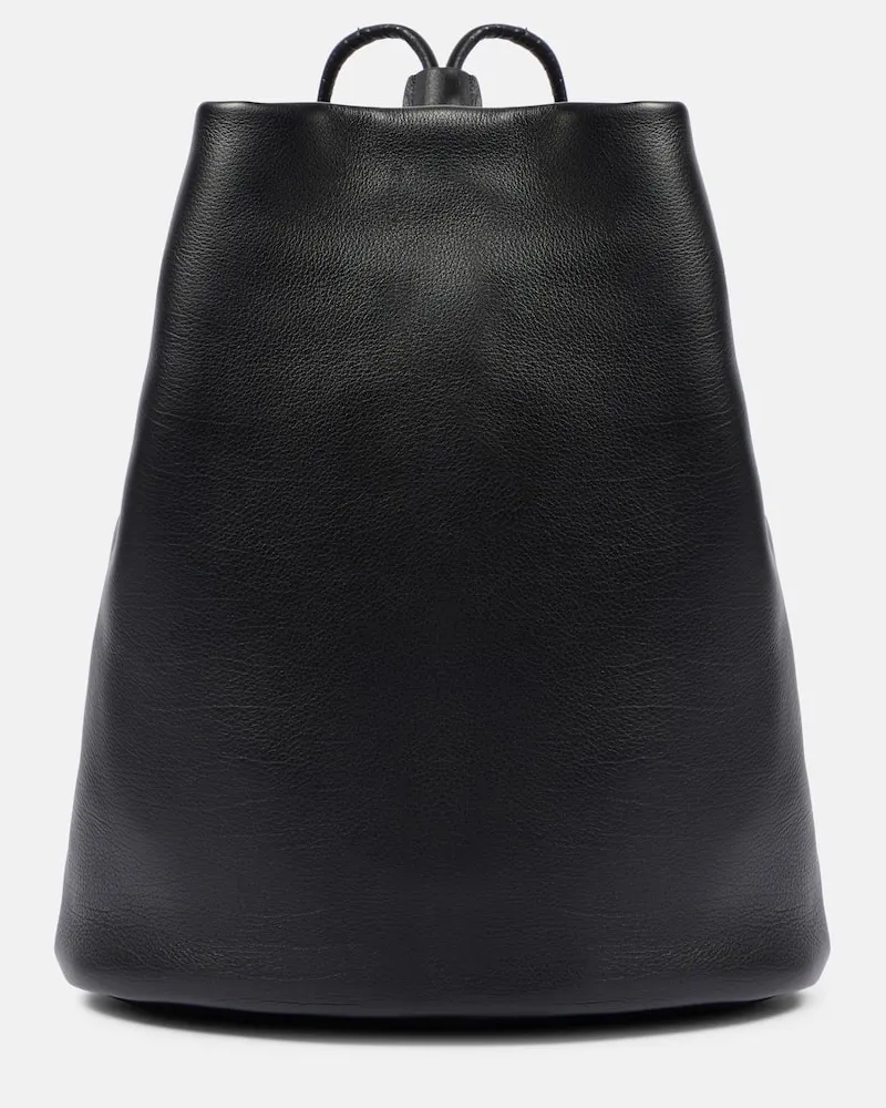 The Row Rucksack Joe aus Leder Schwarz