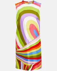 Emilio Pucci Minikleid Iride aus Seide Multicolor