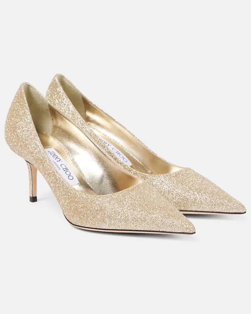 Jimmy Choo Pumps Love 65 mit Glitter Gold
