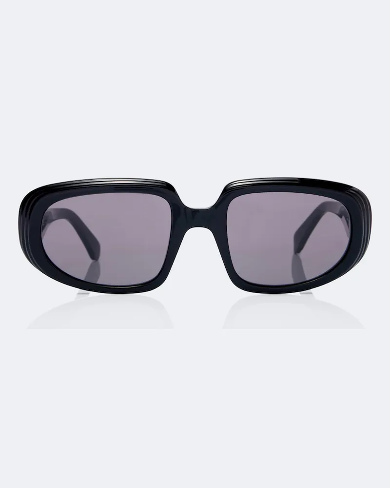 Loewe Eckige Sonnenbrille Mini Anagram Steps Schwarz