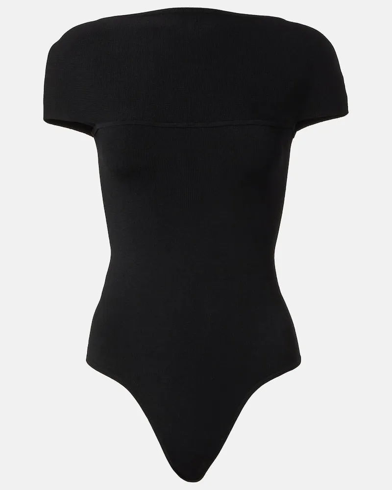 KHAITE Body Basile aus Jersey Schwarz