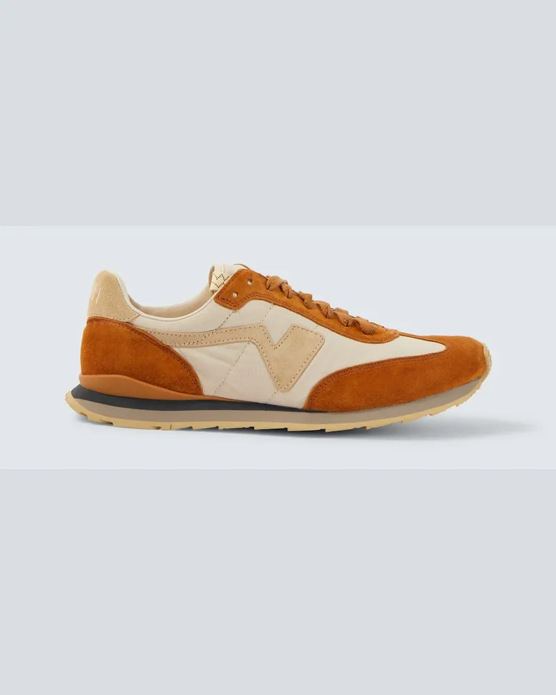 Visvim Sneakers FKT Runner mit Veloursleder Braun