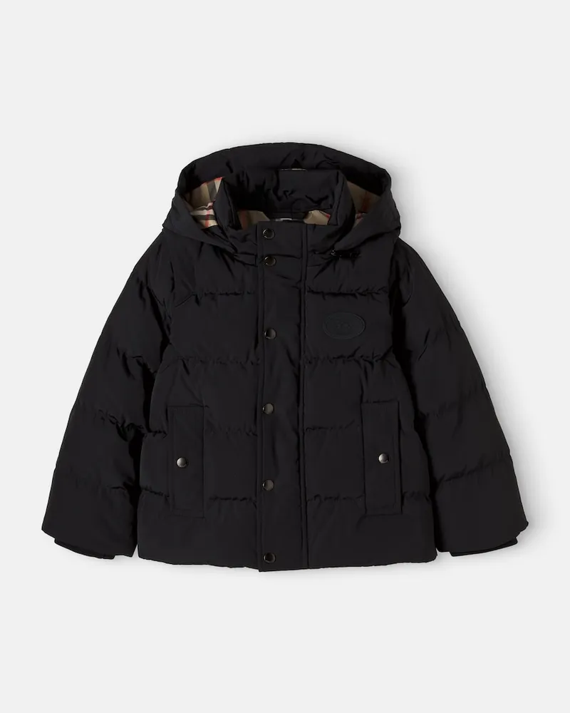 Burberry Daunenjacke Burberry Check Schwarz