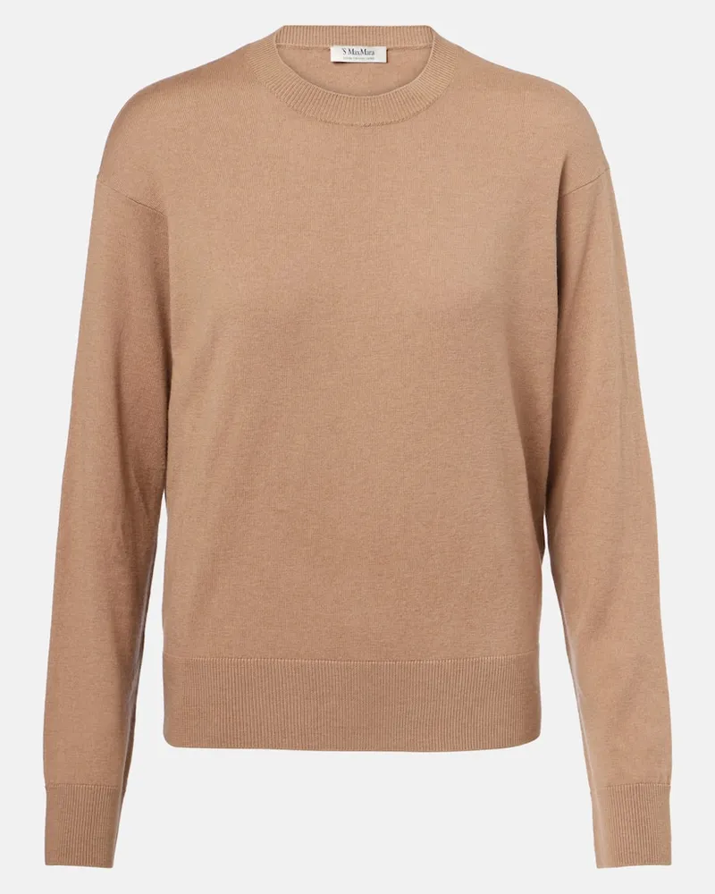 Max Mara Pullover aus Wolle Braun