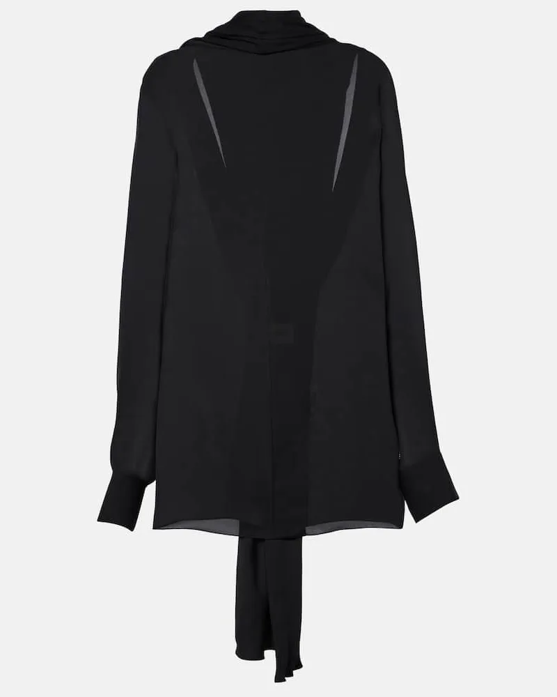 KHAITE Bluse Bex aus Seide Schwarz