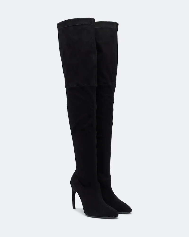 Victoria Beckham Overknee-Stiefel Schwarz