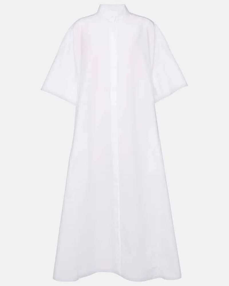 The Row Hemdblusenkleid Bredel aus Baumwollpopeline Weiß