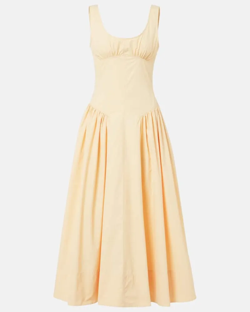 Proenza Schouler White Label Midikleid Kendall Gelb