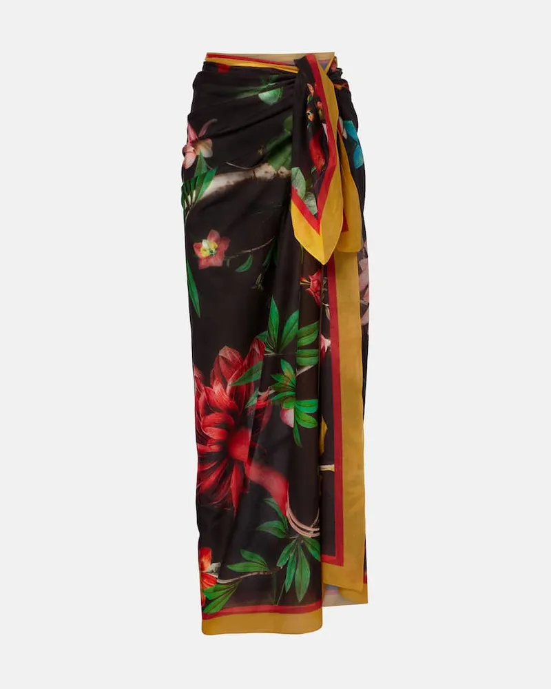 La DoubleJ Pareo Zooflora Placée aus Baumwolle Multicolor