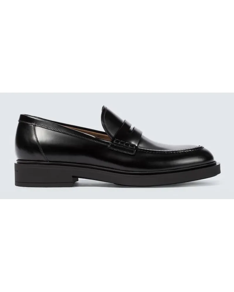 Gianvito Rossi Loafers Harris aus Leder Schwarz