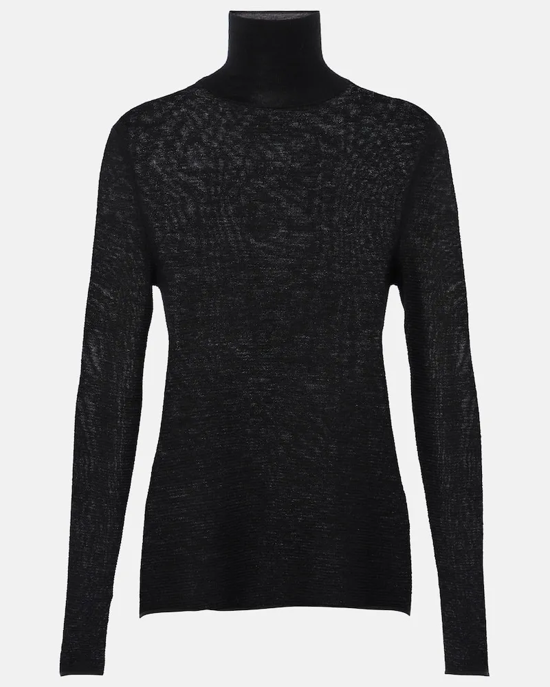 Lisa Yang Rollkragenpullover Lory aus Kaschmir Schwarz