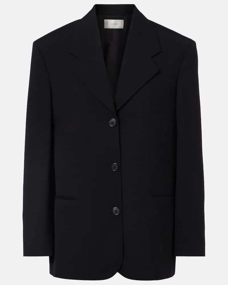 The Row Blazer Selim aus Wolle Schwarz