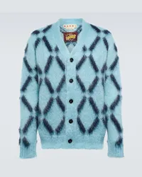 Marni Cardigan aus einem Mohairgemisch Blau