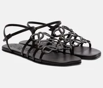Paula's Ibiza Sandalen Petal Anagram aus Leder