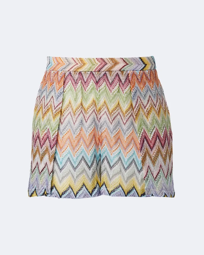 Missoni Zickzack-Shorts aus Lamé Multicolor