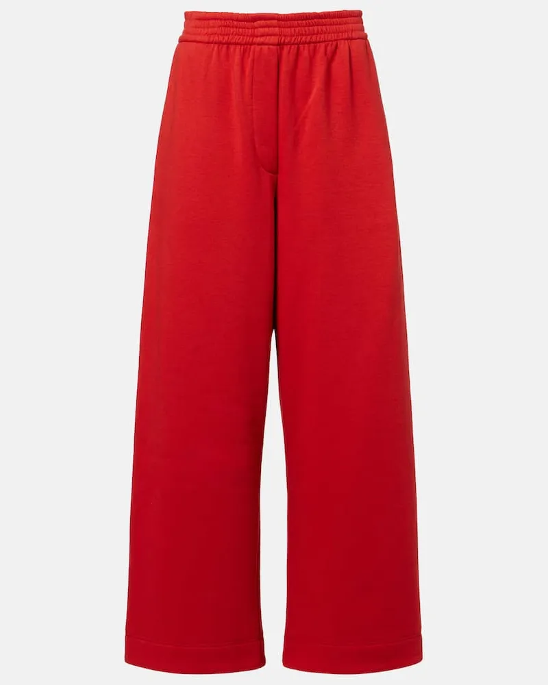 Magda Butrym Jogginghose aus einem Baumwollgemisch Rot
