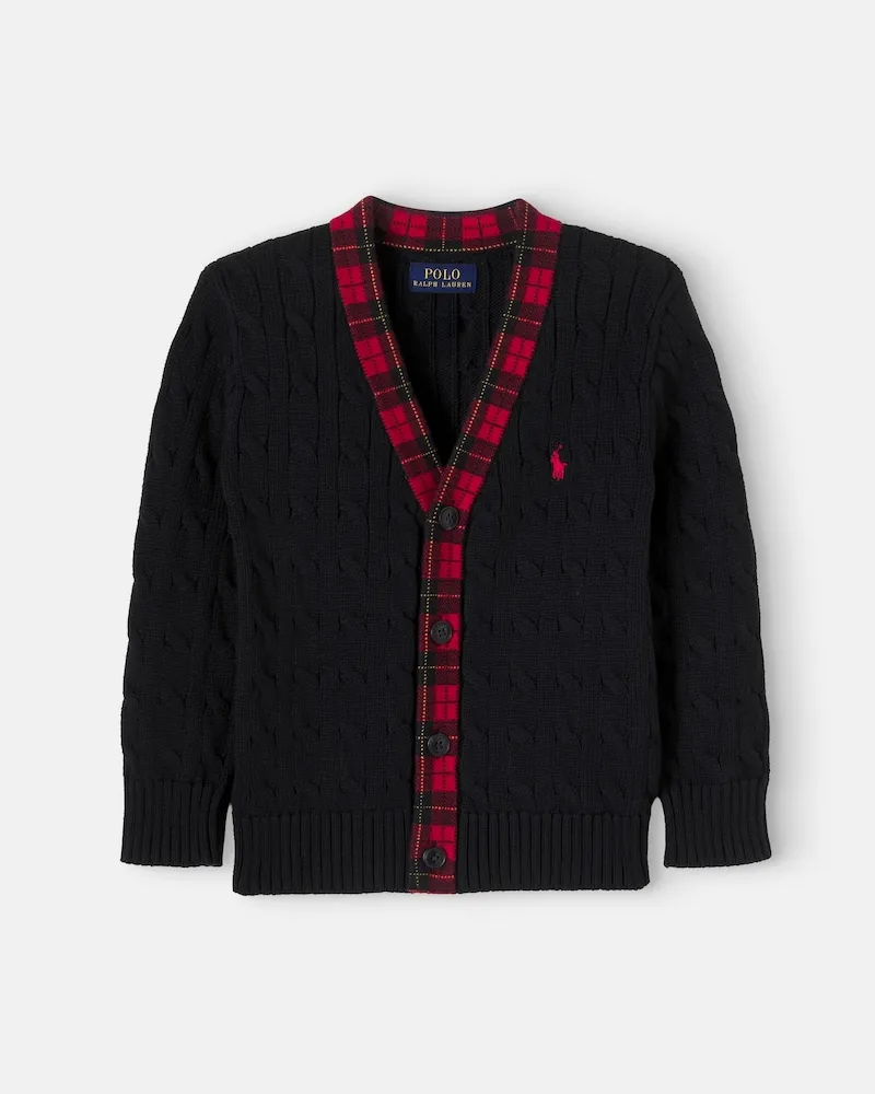 Ralph Lauren Cardigan aus Wolle Schwarz