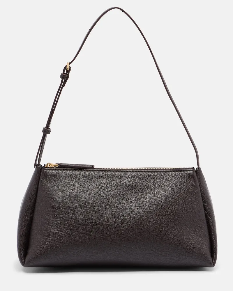Calvin Klein Schultertasche Aurelis Small aus Leder Braun