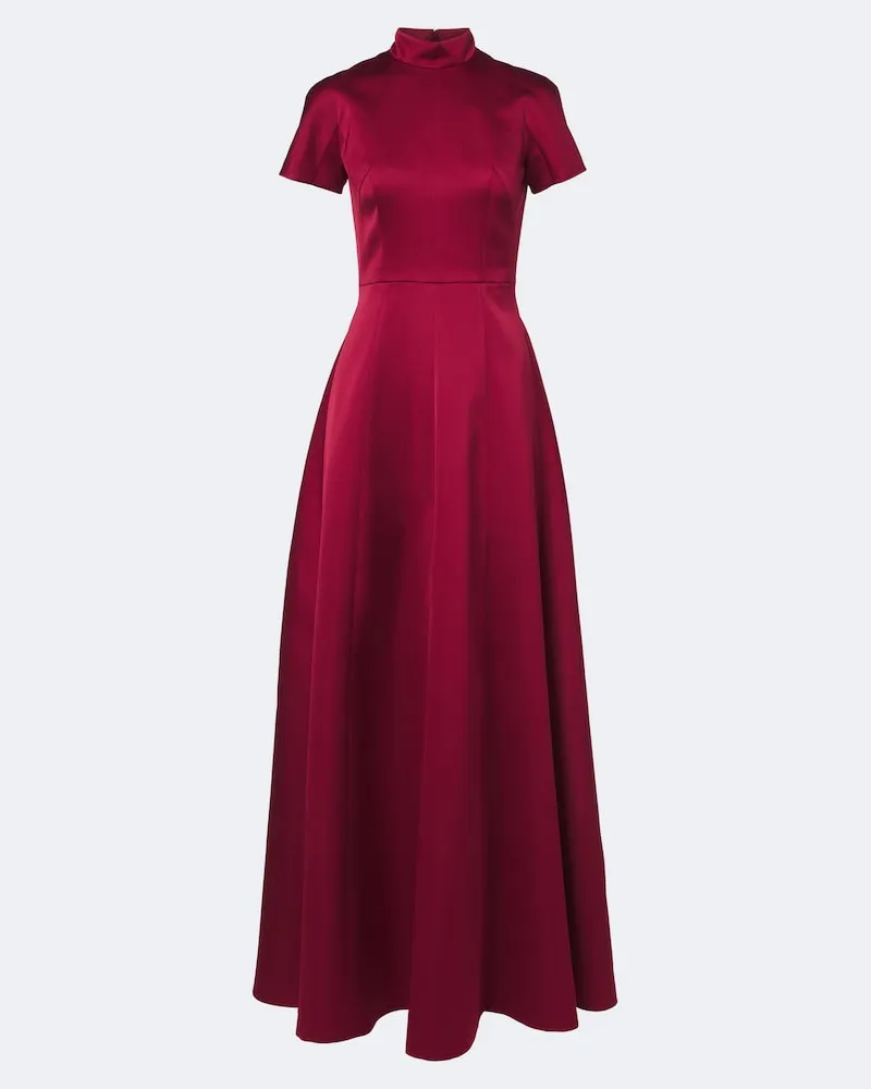 EMILIA WICKSTEAD Robe Malinda aus Satin Rot