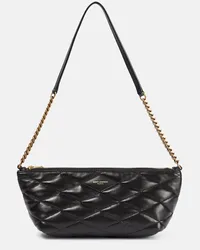 Saint Laurent Schultertasche Sade Mini aus Leder Schwarz