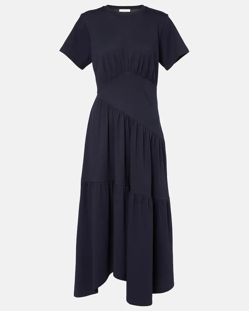 Frame Denim Midikleid aus Baumwolle Blau