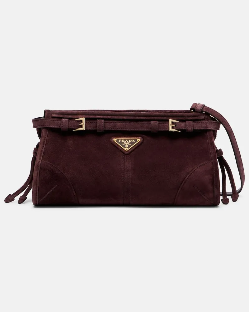 Prada Schultertasche Prada Bonnie Small Burgund