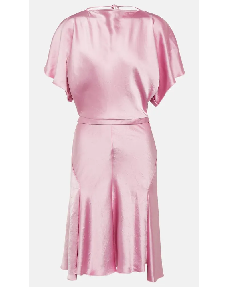 Victoria Beckham Minikleid aus Satin Pink