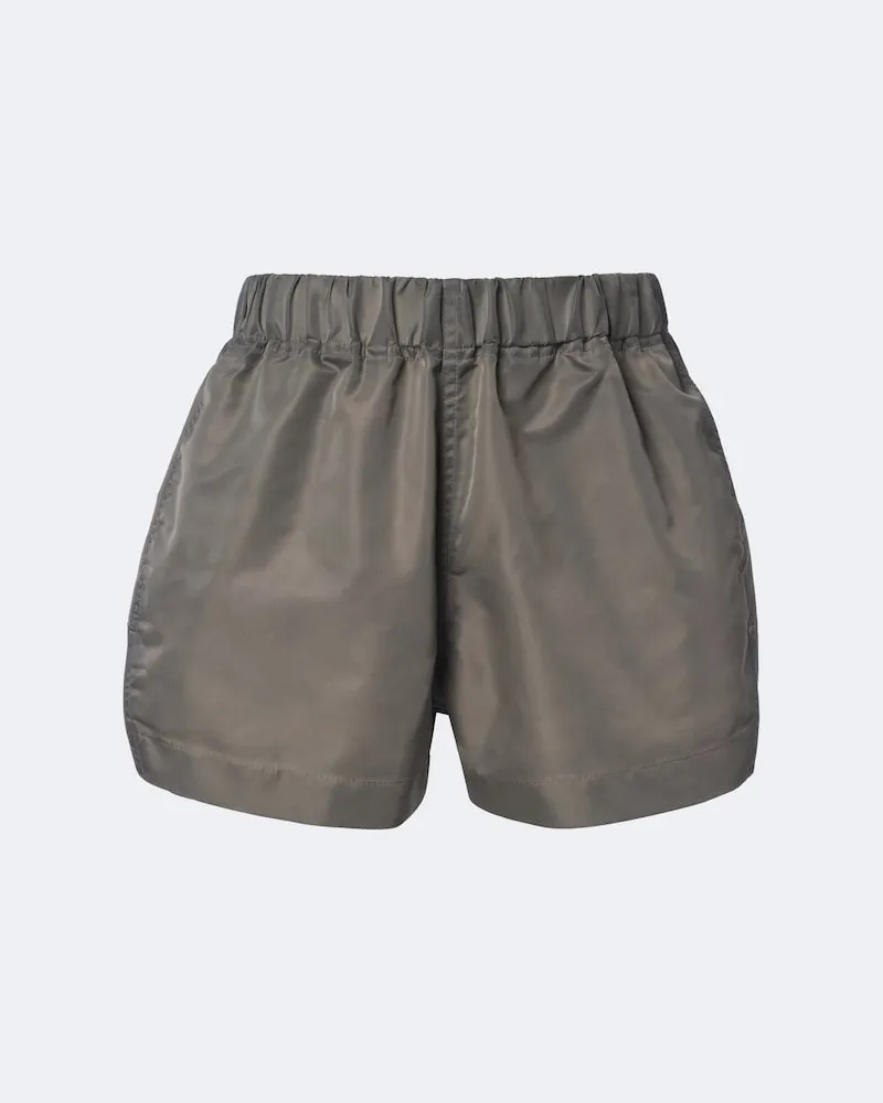 Rick Owens High-Rise Shorts Grau