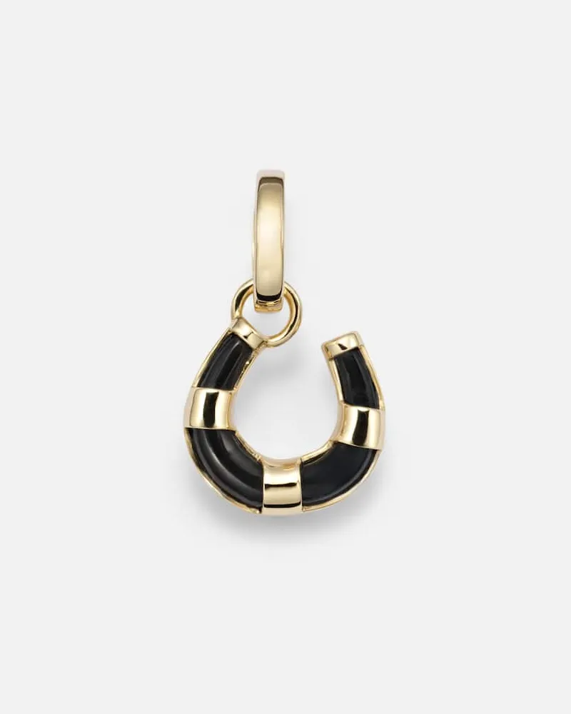 FOUNDRAE Anhänger aus 18kt Gelbgold mit Onyx Gold