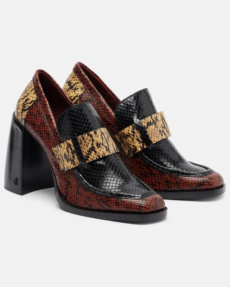 Jimmy Choo Loafer-Pumps Tyler 95 aus Leder Multicolor