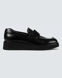 Prada Loafers aus Leder Schwarz