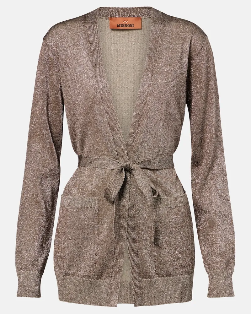 Missoni Cardigan aus Lamé Gold