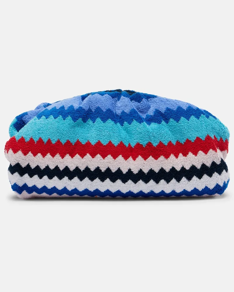 Missoni Clutch Zigzag Large aus Frottee Multicolor