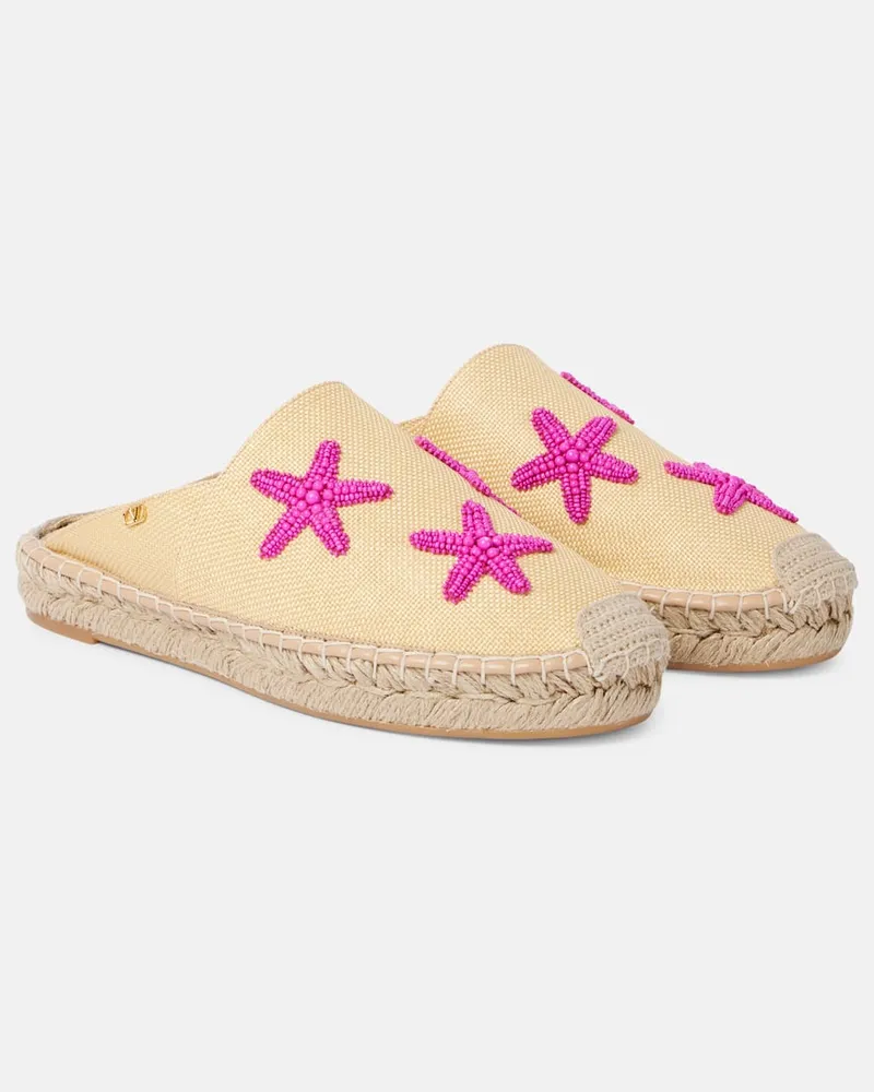 Valentino Garavani Verzierte Espadrilles Starfish Neutral